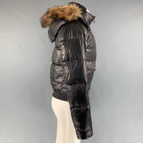 D&G by DOLCE & GABBANA Size 40 Olive Quilted Polyamide Jacket