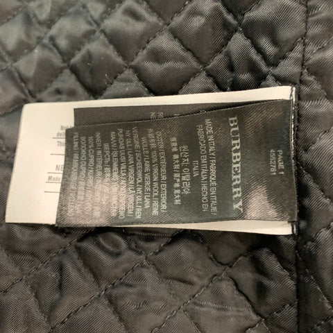 BURBERRY Size M Green Navy Plaid Wool Shirt Jacket