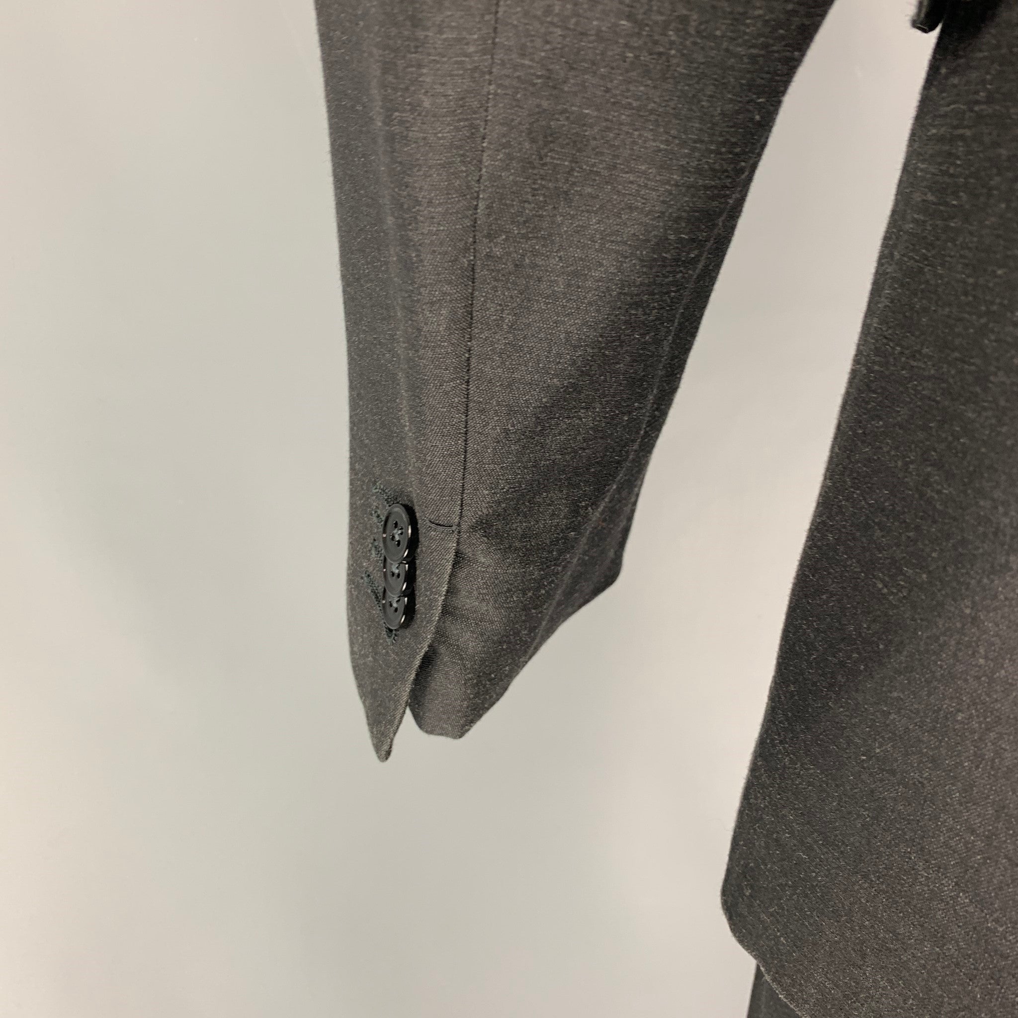 Zegna peak-lapels single-breasted suit - Black