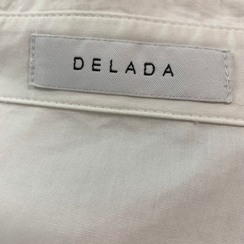 DELADA Taille S Chemise à manches longues en coton blanc
