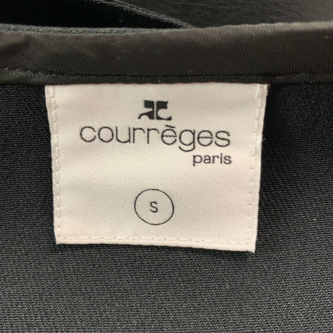 COURREGES Size S Black Polyester Blend Bralette Casual Top