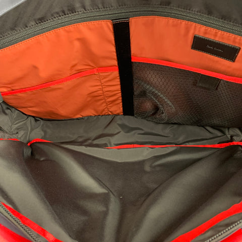 PAUL SMITH Navy Brick Color Block Nylon Computer Bag