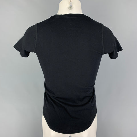 DSQUARED2 Size S Black Multi-Color Cartoon Cotton Short Sleeve T-shirt