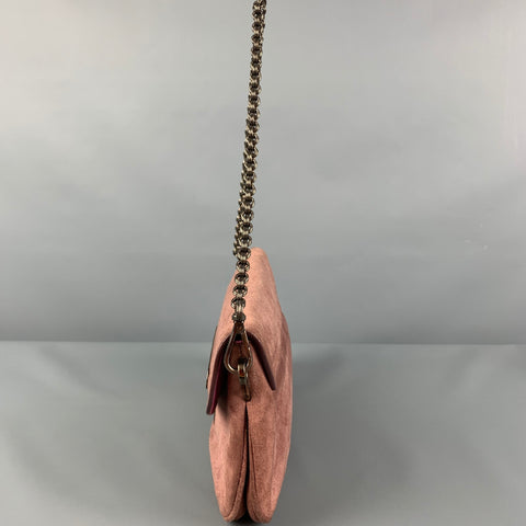 PRADA Sac à bandoulière en daim rose Sac à main