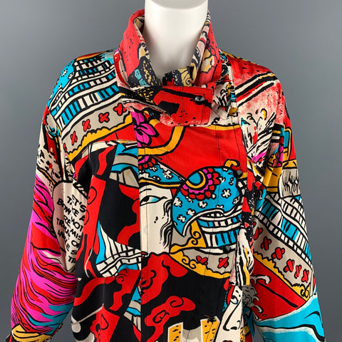 Vintage KANSAI YAMAMOTO Size One Size Multi-Color Fabric High Collar Blouse