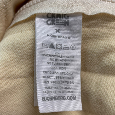 CRAIG GREEN Taille L Veste en coton élasthanne matelassé crème