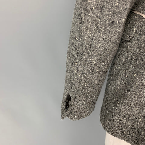 SHIPLEY and HALMOS Size 42 Grey Black White Tweed Wool Sport Coat