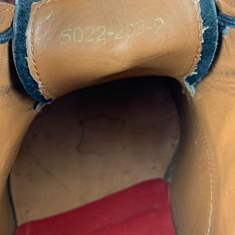 GRENSON Talla 9 Zapatos con cordones de cuero perforado negro