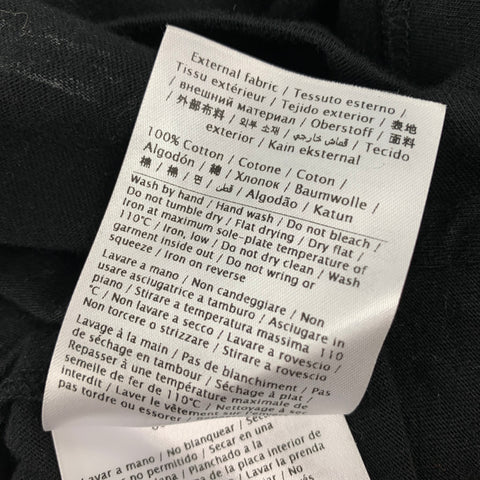 VALENTINO Camiseta de algodón con cuello redondo y logo 2099 en blanco y negro Talla L