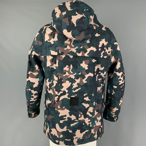 NORWEGIANRAIN Size XL Green Brown Camouflage Nesta Falck Homme Raincoat