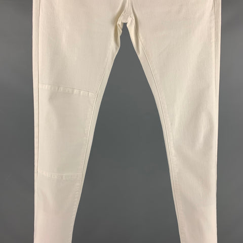 JOHN VARVATOS * USA Taille 30 Jean Polyester Coton Blanc Cassé