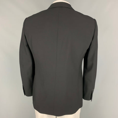 RALPH LAUREN Purple Label Regular Size 42 Black Wool Tuxedo Sport Coat