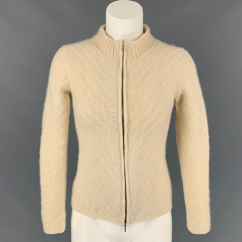 TSE Cárdigan de cachemira de punto color crema talla XS