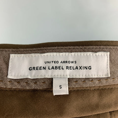 UNITED ARROWS Size S Brown Flat Front Casual Pants