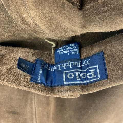 POLO by RALPH LAUREN Size 38 Brown Suede Casual Pants