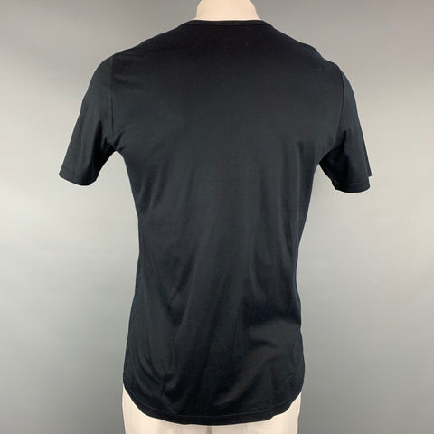 HELMUT LANG Size L Black Cotton Short Sleeve T-shirt