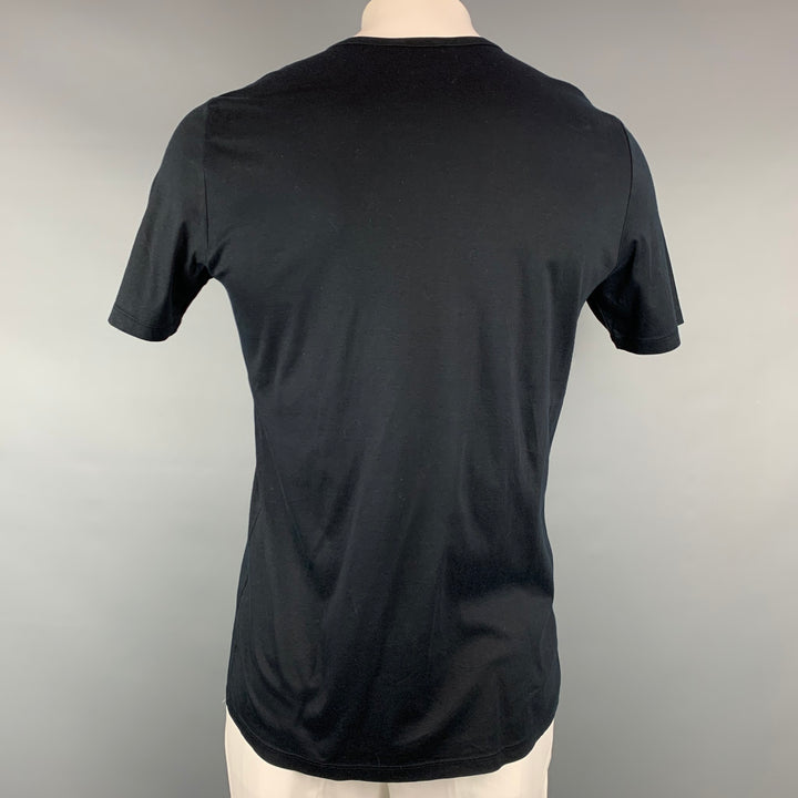 HELMUT LANG Taille L T-shirt à manches courtes en coton noir