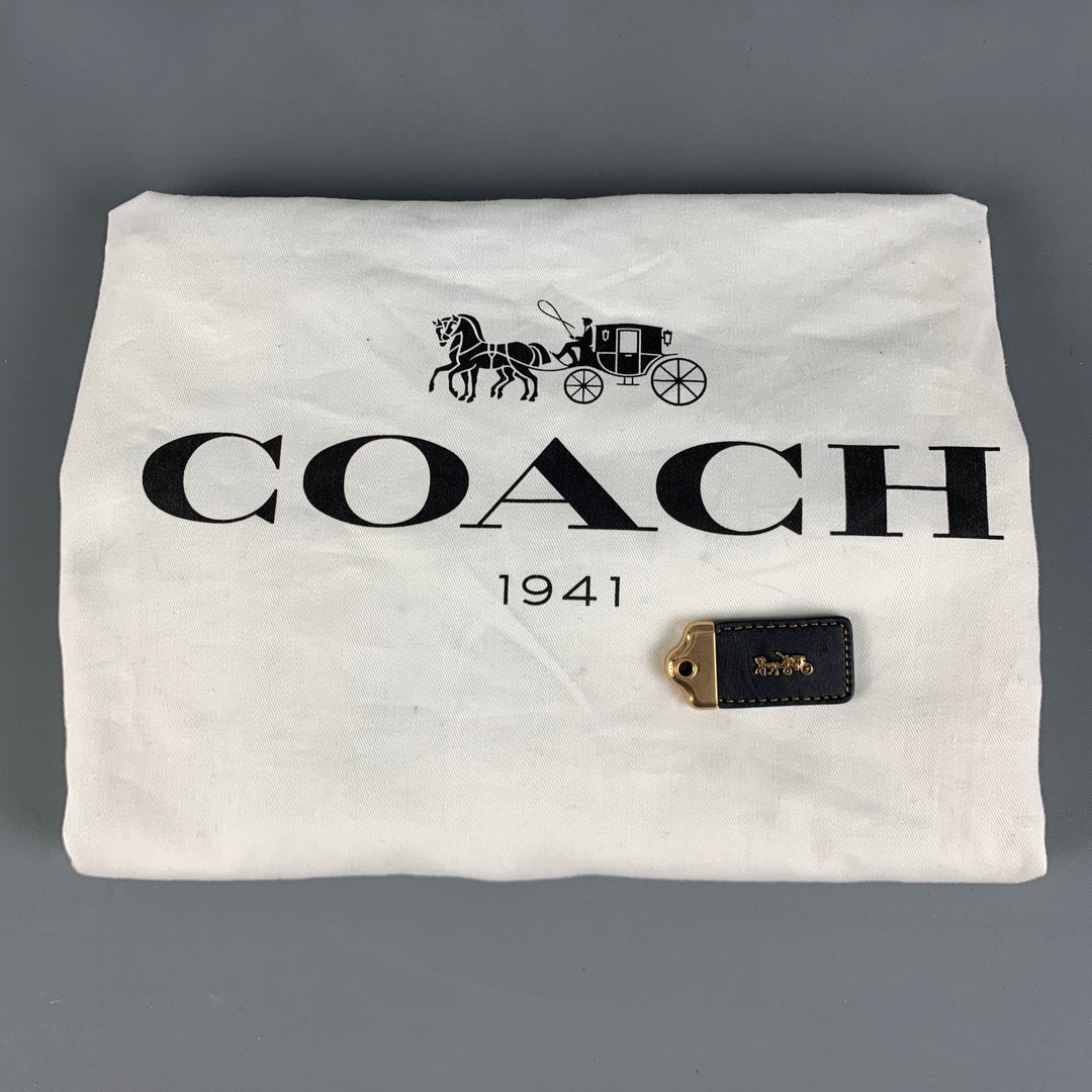 COACH Black Leather Suede Backpack Bags