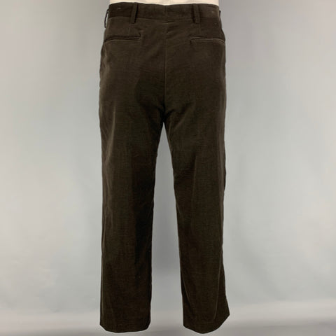 MARC JACOBS Size 44 Brown Corduroy Cotton Single Breasted Suit