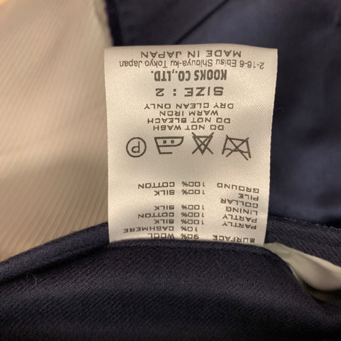 NUMBER (N)INE Size S Purple Wool Cashmere Single Button Tuxedo