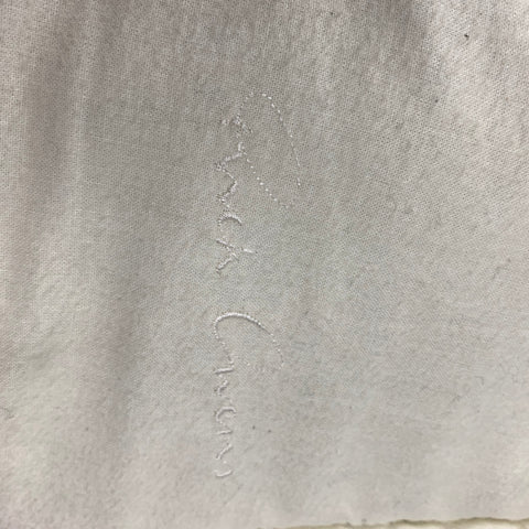 RICK OWENS Size L Grey Cream Lamb Shearling Coat
