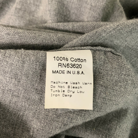 GITMAN BROS Size M Grey Patch Cotton Button Down Long Sleeve Shirt