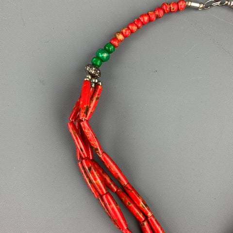 ZYRLAT Red Beaded Necklace