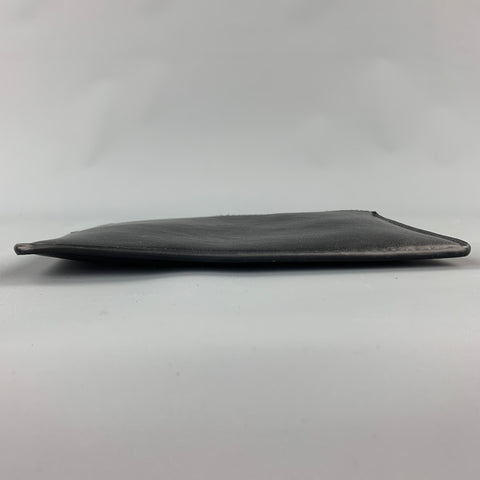 STELLA McCARTNEY Black Faux Leather Zipper Pouch
