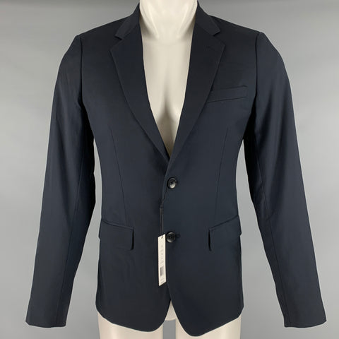 THEORY Size 36 Navy Wool Notch Lapel Sport Coat