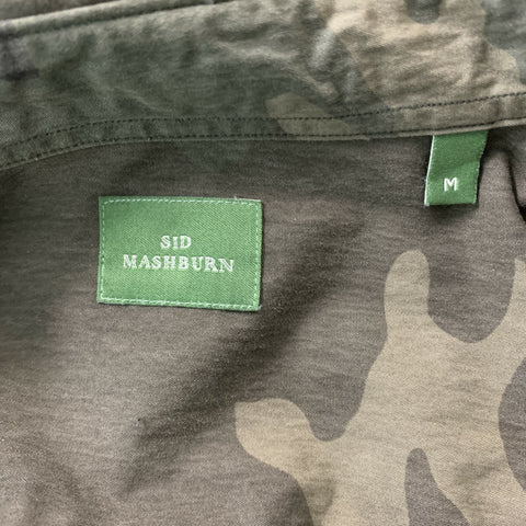 SID MASHBURN Size M Olive Camo Button Down Long Sleeve Shirt