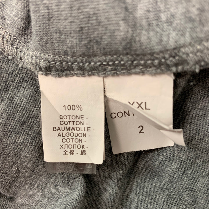 BRUNELLO CUCINELLI Size XXL Gray Cotton Polo