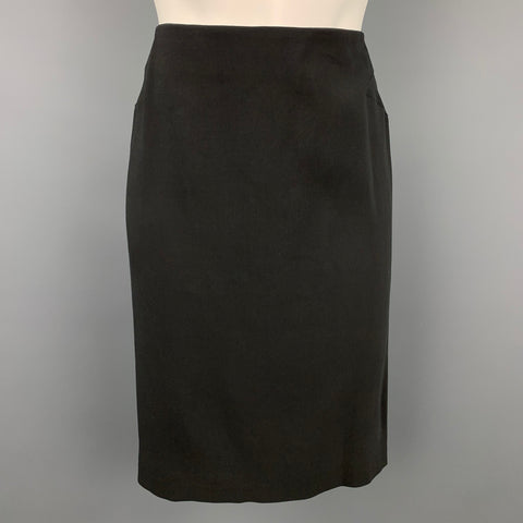 MAISON MARTIN MARGIELA Taille 4 Jupe crayon en coton/soie noir