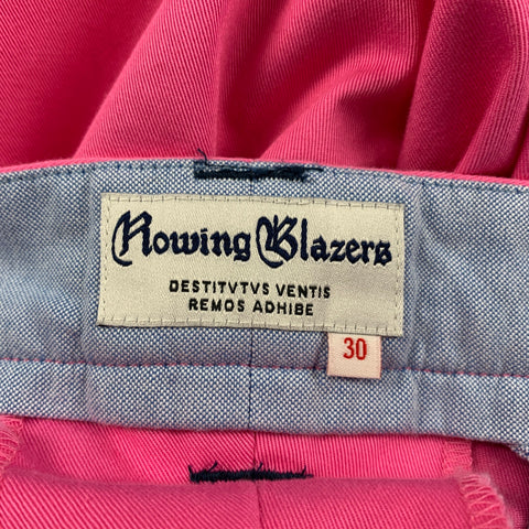 ROWING BLAZERS Size 30 Pink Cotton Zip Fly Dress Pants
