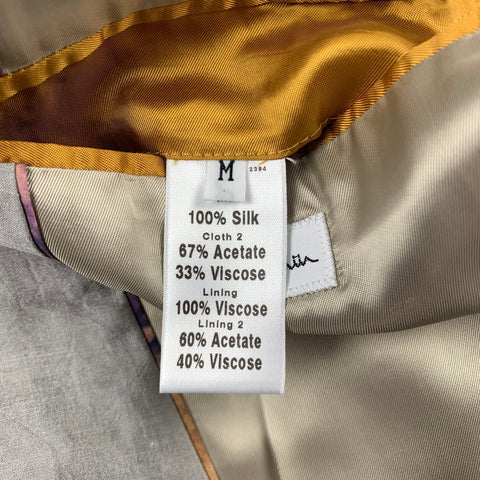 PAUL SMITH Size M Grey Textured Silk Shawl Collar Sport Coat