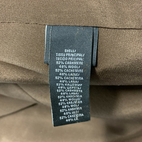 RALPH LAUREN 'BLACK LABEL by'  Size 8 Brown &  Beige Cashmere &  Wool  Blazer
