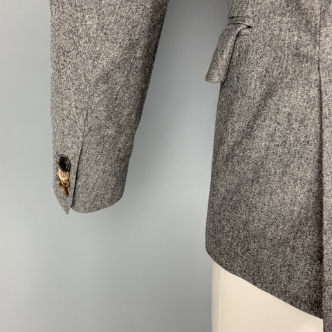 PAUL SMITH Size 38 Grey Wool Cashmere Notch Lapel Sport Coat