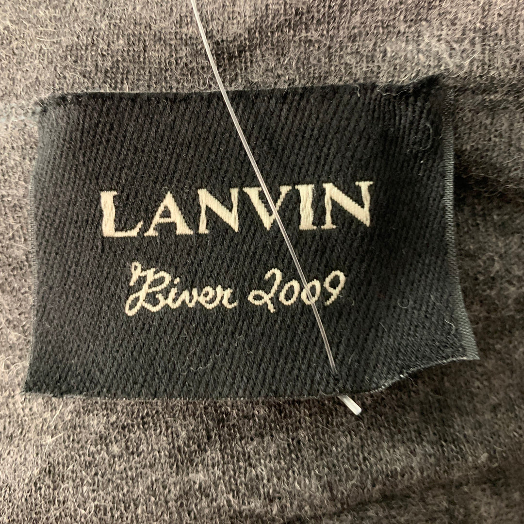LANVIN 2009 Size S Grey Polyamide Blend Long Cardigan
