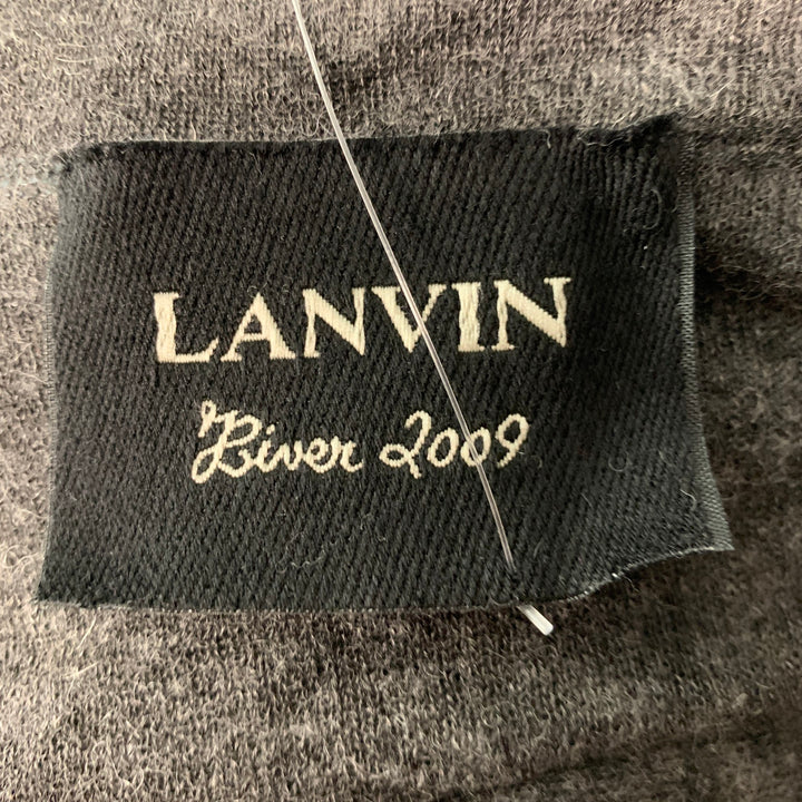 LANVIN 2009 Size S Grey Polyamide Blend Long Cardigan