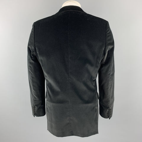 PS by PAUL SMITH Size 40 Black Velvet Notch Lapel Sport Coat