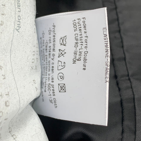 CALVIN KLEIN COLLECTION Size L Black Chevron Double Breasted Jacket