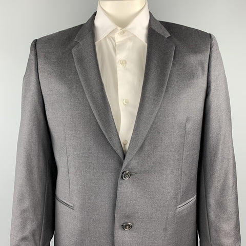PAUL SMITH Size 44 Charcoal Wool Notch Lapel Suit