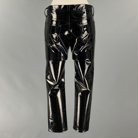 JUNYA WATANABE Size S Black Polyester Solid Jean Cut Casual Pants
