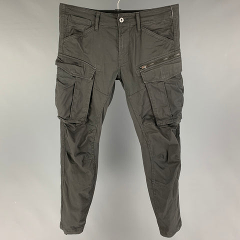 G-STAR Size 33 Gray Cotton Cargo Casual Pants