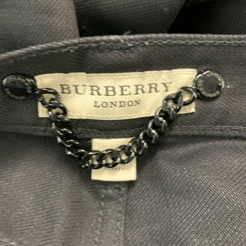 BURBERRY LONDON Size 36 Black Denim Slim Jeans