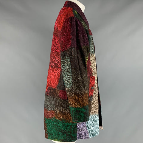 PIERRE-LOUIS MASCIA Taille 40 Manteau en coton imprimé multicolore