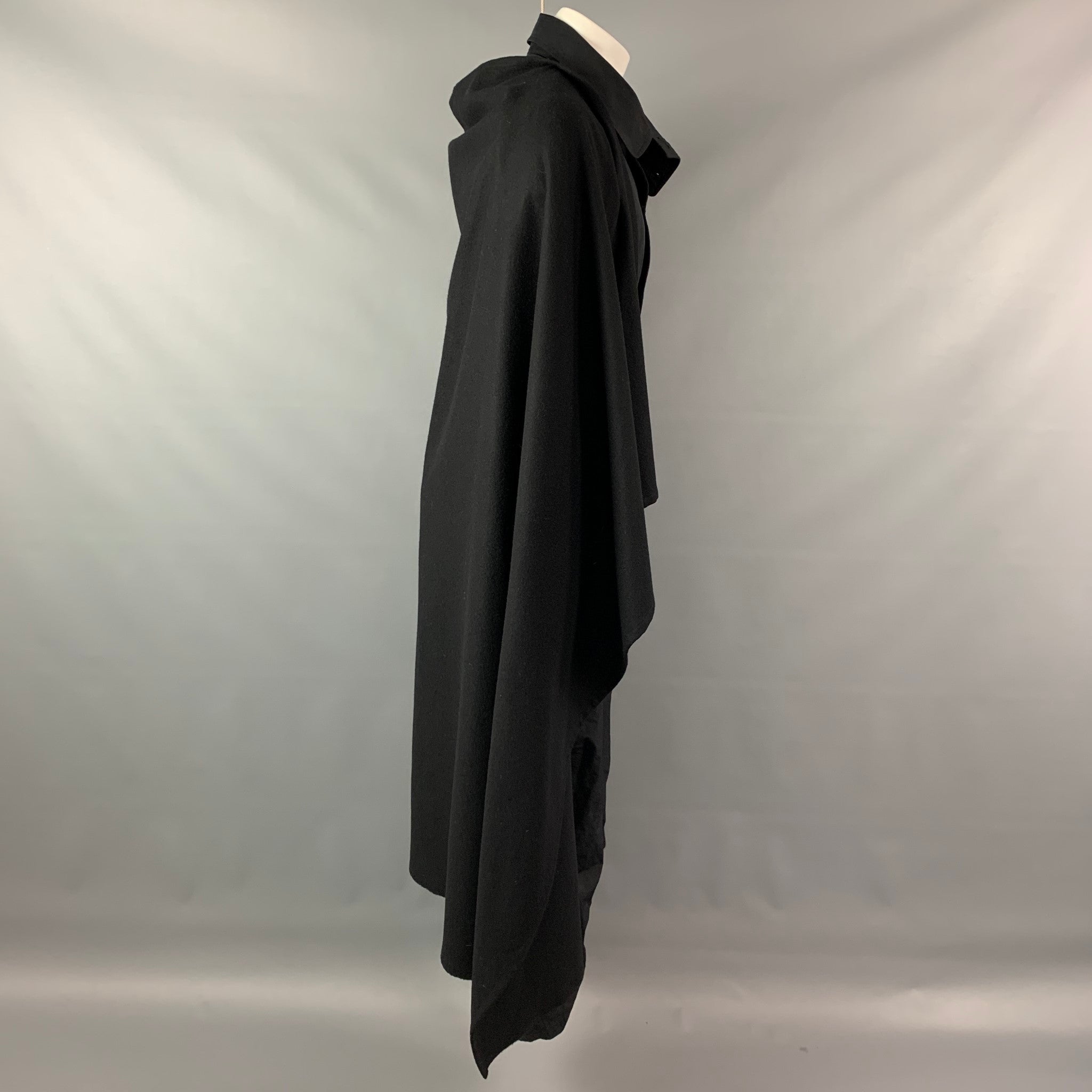 YOHJI YAMAMOTO POUR HOMME FW 17 Size S Black Polyester / Wool