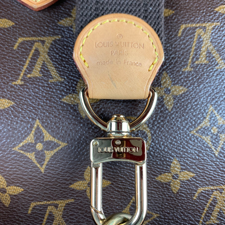 LOUIS VUITTON Bolsos de mano de lona revestida con monograma marrón beige
