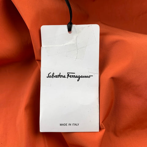 SALVATORE FERRAGAMO Taille 40 Veste Orange Polyester / Coton Full Zip