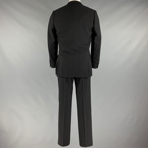 PAUL SMITH Size 38 Black Wool Notch Lapel Suit