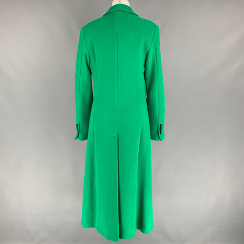 MSGM Taille 6 Manteau à double boutonnage en laine mélangée verte